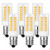 KINDEEP Dimmable E12 LED Candelabra Bulb, 4W (40W Incandescent Bulb Equivalent), Warm White 3000K Ceiling Fan Bulb, 6-Pack