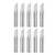 uxcell Soldering Iron Tips 4mm x 6.5mm Tool Edge Replacement for Solder Station Tip 900M-T-K Silver 10pcs