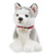 FAO Schwarz Puppy Floppy Husky Stuffed Animal Toy Plush 10", Ultra Soft & Snuggly Doll for Creative & Imagination Play, White/Grey, 10"