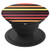 Pretty Black and Sunset Colored Stripes - PopSockets Grip and Stand for Phones and Tablets