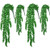 Facmogu 4 Pcs Hanging Artificial Succulent Plants Hanging Bean Leaf Picks Hanging Basket Plant, Lover Tears Plants Artificial Hanging String of Pearls Plant Fake Succulent, String of Pearls - 2 Size