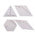 JiaUfmi Quilting Patchwork Ruler Acrylic Quilters' Rulers Crafts Sewing Handmade Drawing Tool Set (Triangle, Hexagon, 45 Degrees, 60 Degrees Ruler)