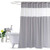 UFRIDAY Shower Curtain Grey and White 72 x 72 Inch, Fabric Shower Curtain