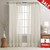 Sheer Curtains 84 inches Long for Living Room Rod Pocket Sheer Window Curtain Panels for Bedroom Voile Curtain Set 1 Pair Nature