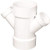 GENOVA 73431 3"X1-1/2"PVC-DWV DBL WYE, 3" x 1 1/2"