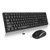 Wireless Keyboard and Mouse Combo, FLAGPOWER Ultra Slim Keyboard and Mute Mouse Set, 2.4GHz 26ft Wireless Connection with USB Receiver for PC Desktop Computer Laptop Mac Tablet