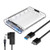 ELUTENG Hard Drive Enclosure 3.5 inch SATA to USB 3 HDD/SSD Case External HDD Enclosures Max 8TB Tool Free Support UASP with Power Adapter Compatible with WD Hard Disk