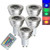 OMTO GU10 3W RGB Color Changing Spotlight with IR Remote Control Mood Ambiance Lighting Colorful LED Light Bulbs,Dimmable 85-265V (Pack of 5)