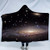 Sleepwish Space Blanket Hooded Galaxy Sherpa Fleece Blanket 3D Universe Kid Wearable Blanket Night Sky Blanket (Hooded Blanket 50"x 60")