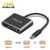 ZasLuke USB C to HDMI VGA Adapter, USB 3.1 Type C (USB-C) to 4K HDMI VGA Converter Adapter for 2018 iPad Pro, MacBook Pro, Chromebook Pixel, Samsung Galaxy S8 S9, Yoga 910