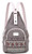 ArcEnCiel Women Sling Chest Bag Canvas Backpack (Grey)