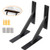 Triangle Shelf Brackets 10, Wall Mounted Shelving Brackets Corner Supports Floating Wall Hanging Brace (2 Pack, Black)
