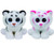 TY Beanie Boos Bundle of 2, Includes Tundra The Tiger (Medium) and Tabor The Tiger (Medium)