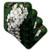 3dRose CST_22548_2 Oakleaf Hydrangea White Flowering Bush Soft Coasters, Set of 8