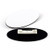 Oval Name Badge Blanks with Pin - 10 Pack (White)