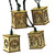 Kurt Adler UL 10-Light Wooden Lantern Light Set