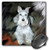 3dRose LLC 8 x 8 x 0.25 Inches Mouse Pad, White Schnauzer (mp_4827_1)