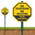 SmartSign "No Trespassing, No Soliciting, Police Take Notice" Sign for Lawn | 10" Octagon 3M Engineer Grade Reflective Aluminum Sign with 3' Stake [New]