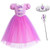 Tsyllyp Girls' Princess Sofia Dress For Halloween Costume Cosplay Party Outfit