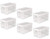 Advantus Super Stacker Storage Boxes, Hold 400 3 x 5 Cards, Plastic, Clear, 6 Boxes