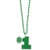 Green #1 Bling Necklace, Party Accessory, 6 Ct.