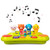 aPerfectLife Kids Cute Animal Piano Keyboard Baby Music Activity Center Infant Activity Education Toys with Music Lights and Animal Sounds for Toddler Boys & Girls Aged 1 2 3+