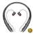 Bluenin BBH-919S Bluetooth Headphones Wireless Retractable Headset Neckband Stereo Earbuds in Ear Sweatproof Noise Cancelling Earphones with Mic (Black)