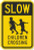 "Slow - Children Crossing" Sign By SmartSign | 12" x 18" 3M High Intensity Grade Reflective Aluminum