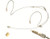 Double Earhook Headset Mic with Screw Lock 3.5mm Connector Stereo for Sennheiser