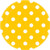 amscan Yellow Sunshine Dots Round Plates | 9" | 8 Ct.