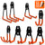 CoolYeah Steel Garage Storage Utility Double Hooks, Heavy Duty for Organizing Power Tools,Ladders,Bulk items (Pack of 8)
