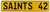 Vintage Parts 545500 Yellow Stamped Street Sign Mancave Wall Art (42 NFL New Orleans)