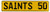 Vintage Parts 545508 Yellow Stamped Street Sign Mancave Wall Art (50 NFL New Orleans)