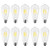 DiCUNO Dimmable Vintage Edison LED Bulb 6W (60W Equivalent), Daylight White 4500K 700 Lumens Medium E26 Base, Antique ST64 Squirrel Cage Edison Filament Light Bulb 10-Pack
