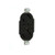 Leviton 7540 15-Amp, 125 Volt, 2-Pole, 2-Wire, Duplex Receptacle, Non-Grounding, Black