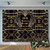 Allenjoy 8x6ft Soft Fabric Great Gatsby Themed Party Decor Background Adults Children Photography Backdrop Black and Gold Golden Banner Photo Studio Booth Props