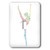 3dRose lsp_232737_1 Silhouette of a Ballerina with Colorful Words Single Toggle Switch, Multi-Color
