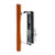 Slide-Co 141638 Sliding Door Handle Set with Wood Pull and Key, Black Diecast