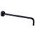 HANEBATH Brass 16 Inch Extension Shower Arm with Flange,Matte Black