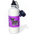 3dRose wb_40935_1 Cute Purple Snail on Polka Dot Trail Sports Water Bottle, 21 oz, White