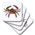3dRose cst_193242_3 Maryland Crab Flag-Ceramic Tile Coasters, Set of 4