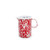 Enamelware Measuring Pitcher, 1 quart/1 liter, Red/White Splatter