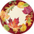 Creative Converting 332002case Fall Leaves Dessert Plates, One Size, Multicolor