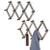 MyGift Expandable Torched Wood 10-Peg Wall-Mounted Coat Racks, Set of 2