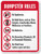 "Dumpster Rules" Sign By SmartSign | 18" x 24" 3M Engineer Grade Reflective Aluminum