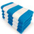Kaufman - Velour Cabana Towels 4-Pack - 30in x 60in (Blue)
