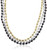 Amscan Bead Necklace, Party Accessory, Black, Silver, Gold