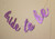 All About Details Bride to Be Cursive Banner (Purple)