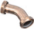Jaclo 2487-ACU 1 1/4" 45° Slip Elbow, Antique Copper