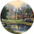 Thomas Kinkade Lakeside Manor Round Puzzle - 500Piece